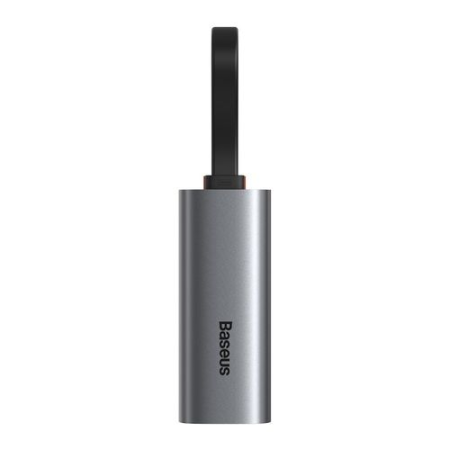 Baseus Steel Cannon Series USB A & Type-C Bidirectional Gigabit LAN Adapter Dark grey